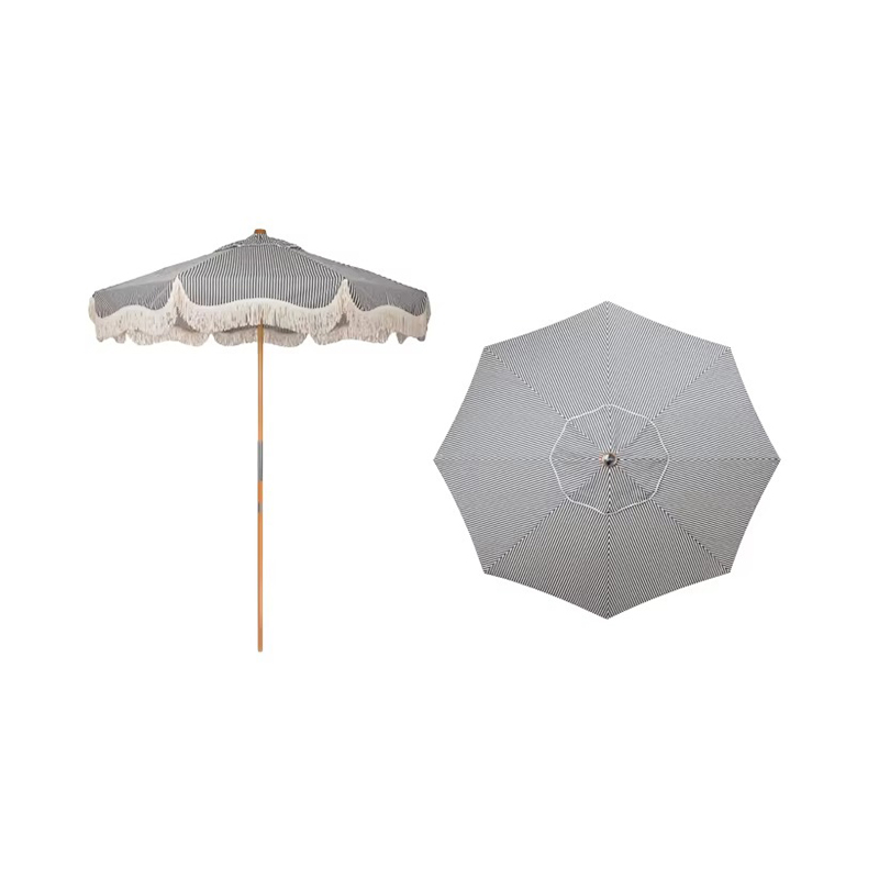 Hur påverkar formen på ett strandparaply mängden skugga det ger?
