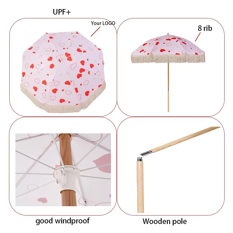 Hur man uppnår allround solskydd av UPF50 + vinkeljusterbart solskyddsstrand paraply?
